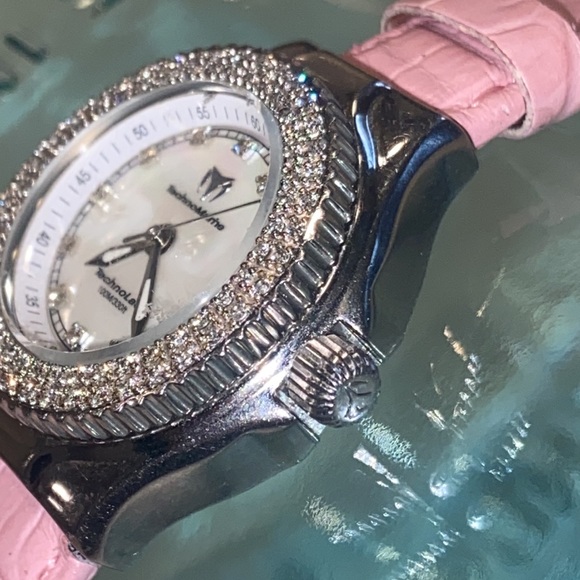 TechnoMarine TechnoLady Diamond Bezel Mother of Pearl Watch - Picture 11 of 17